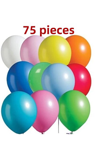 nistabolje 75 بالون ملون لحفلات أعياد الميلاد والمناسبات الخاصة بألوان متنوعة