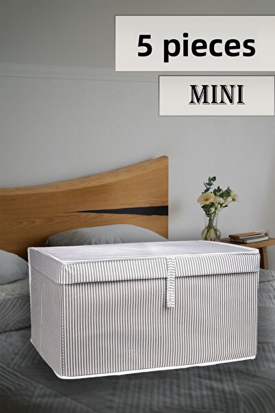 Nanteks 5 bucăți cutie organizatoare multifuncțională cu capac 40x30x25 cm