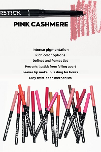 AVON Creion de buze Glimmerstick roz cașmir