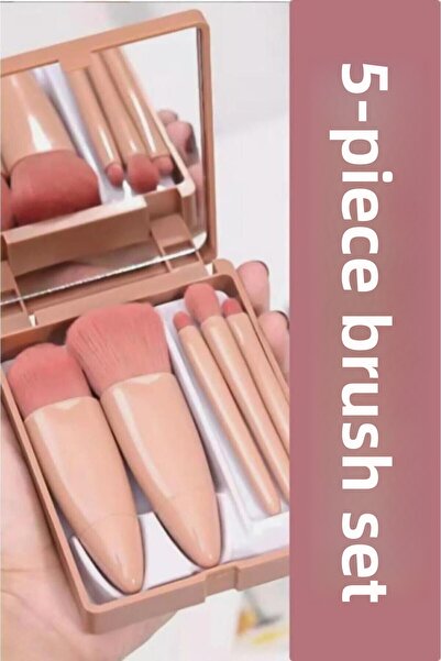 MUJGAN Professional Portable Mirrored Makeup Brush Set