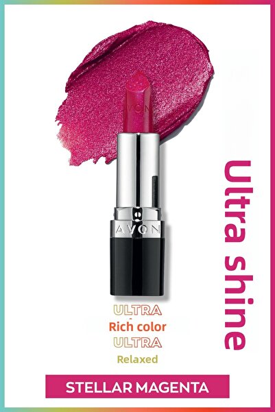 AVON Ultra Shimmer Lipstick Stellar Magenta