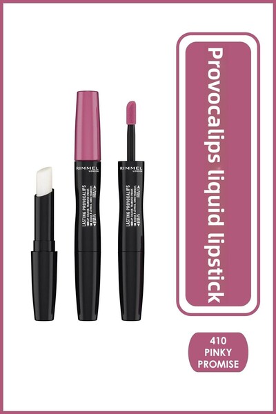Rimmel أحمر شفاه سائل من بروفوكاليبس بلون بينكي بروميس 410