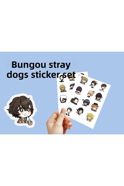 Akumastik Bungou Stray Dogs - Set de 25 de autocolante anime de 3,5 cm