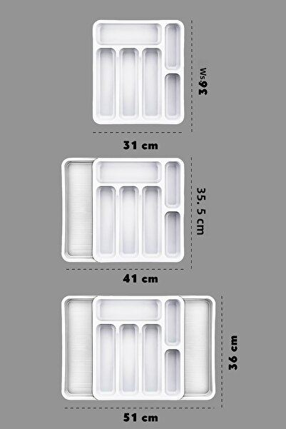 Doreline Double Sided Extendable Spoon Holder - Practical Adjustable Drawer and Ladle Holder