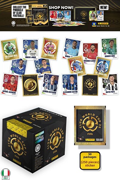 TOYFEST 50 Pack (250 Sticker) Panini America Club World Cup 2025 Album Major Football Clubs World Cup