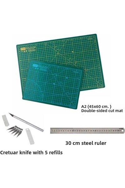 KRAF مجموعة حصيرة القطع الاحترافية A2 (مجموعة حصيرة القطع)