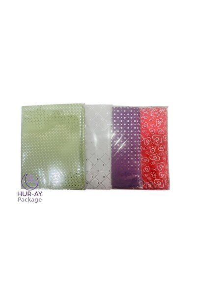 HUR-AY PACK 15 × 25 سم - 50 قطعة - عبوة هدايا ذاتية الشريط - لاصقة معدنية