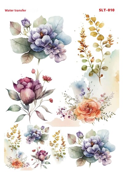 Buhobi Crocus Light Watery Transfer Slt010 25X35Cm