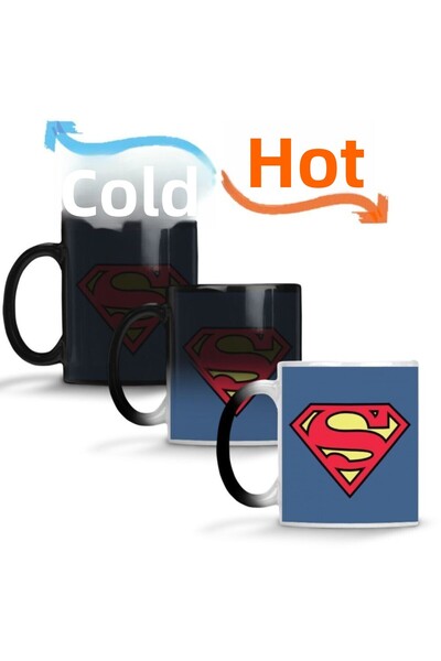 Baskı Dükkanı كوب سوبر مان السحري بورسلين