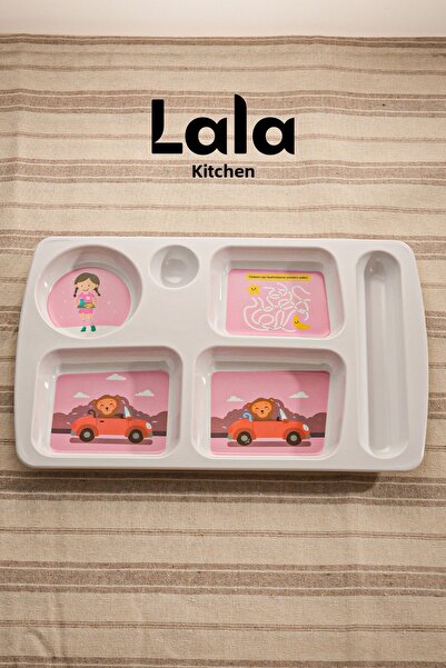Lala Mutfak Educational Children's Plate (29X18 cm) with Bpa Liver and Durable