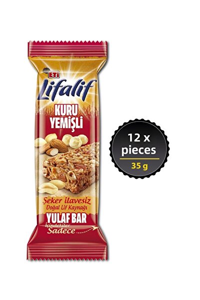 Eti لايفاليف 35 جرام دقيق الشوفان مع المكسرات الجافة - 12 قطعة