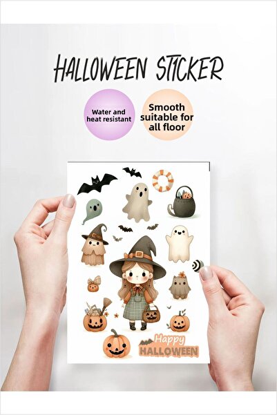 Piksel Grafik Autocolant Bohemian Halloween - Autocolant pentru caiet de foi