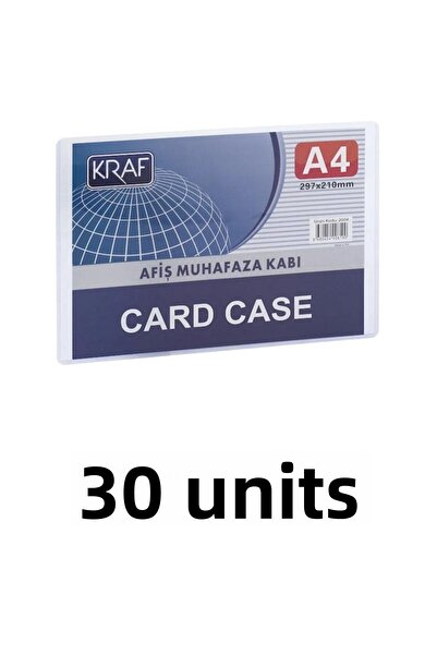 KRAF 30 Pieces Poster Enclosure Container A4 Card Case