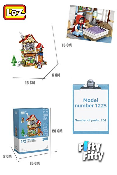 Vagonlife Street Mini Series Fairy Tale House -Lz1225 (704 Pieces) Toy Building Set