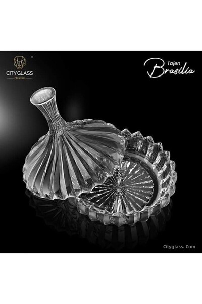 DİBA AVM City glass crystal cutout design elegant zahăr zahăr 1BUC