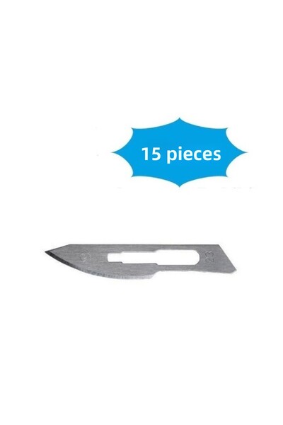 QBR Home Wood Carving Repair Hand Tool Hobby Knife Set (15 Pieces with Number 23 Tips)