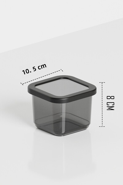 Alacarte Anthracite 12 PcS X 0.50 Lt Food Storage Set - Gift with Leak Proof Lid and Label