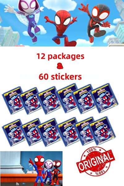 Open Toys Panini Spidey și prietenii săi incredibili - 12 pachete și 60 de au...