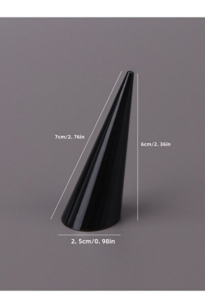 Choice حامل عرض الحلقات المخروطي المثلث المصنوع من الأكريليك الشفاف للبيع بال...