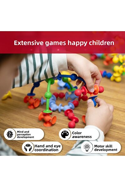 ThinkMaster Vacuum Molecule 25 Pieces Building Blocks Fidget Sensory Educational Toy