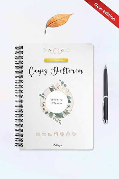 Evlilik Yolculuğum Dowry Notebook, Wedding Planner, Dowry List, Dowry, Promise, Engagement, Henna, Honeymoon, Spiral, 44 Pages.