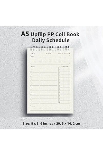 Choice A5 1 قطعة A5 1 قطعة مخطط أجندة حلزونية دفتر ملاحظات A5 جداول خطة يومية...