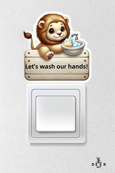 deer art Stimulant și autocolant de perete pentru ușă și priză pentru copii ș...