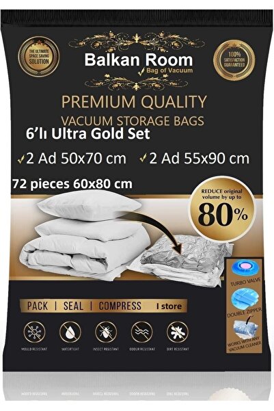 Balkan Room Σετ ηλεκτρικής σκούπας 6 τεμαχίων Ultra Gold Σετ ηλεκτρικής σκούπας Σακούλα ηλεκτρικής σκούπας