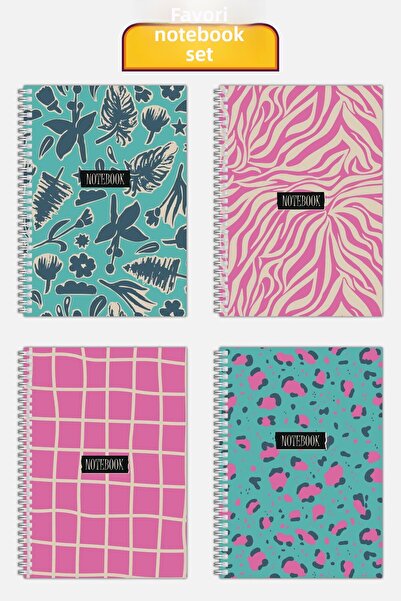 Copyrite Set caiete în carouri 4 buc (21 X 14,8 cm 70 coli) Set caiete pentru școală, afaceri, planificare