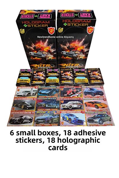 Emrah Gültekin نيترو باور 1453 دينار (6 صناديق صغيرة 18 ملصقًا 18 صورة ثلاثية...