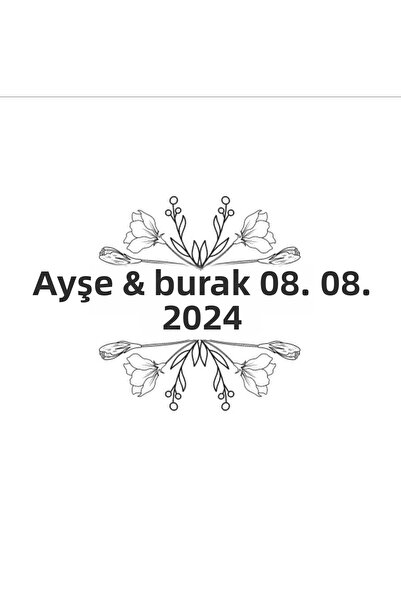 Reysa Tasarım ملصق رباعي الشكل لفصل الشتاء بالفواكه هينا للخطوبة والزفاف مقاس...