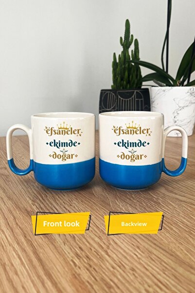 Hedizu Legends Are Born in October Pro Mug Cup Blue Libra Sign Birthday Gift