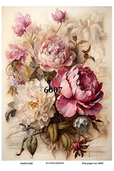 LİNEART Brass Decopage Paper No:6007- 29X42Cm