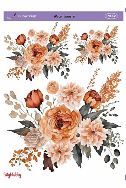 LİNEART LNT-240 25x35 - نقل مائي بنمط الأزهار