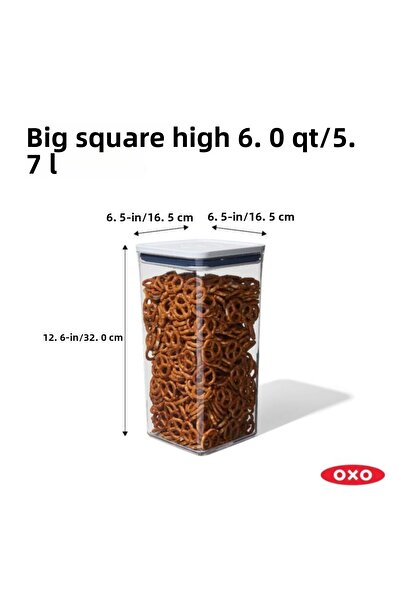 Oxo 11233400 Pop Container - Big Square Tall 5.6 Lt (Sak