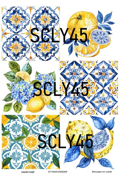 LİNEART Scly45 Sicilian Series - 30*42 cm Brass Decopage
