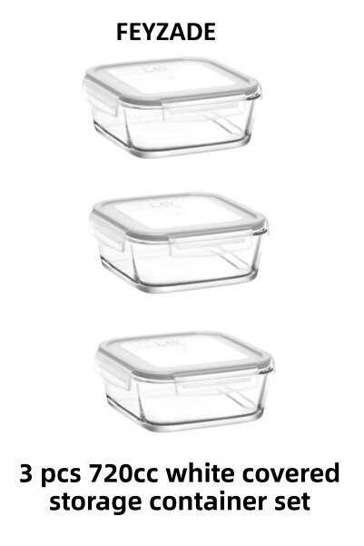 LAV Feyzade Fresco Storage Container Set 3 Pieces 720Cc (Frs-247)