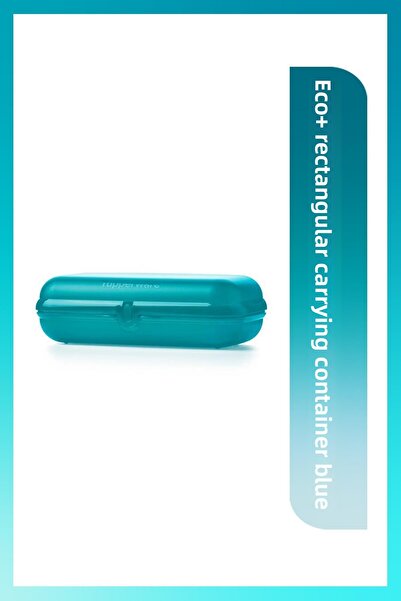 Tupperware Eco Rectangular Carrying Cup Blue Airtight Practical and Fashionable Design