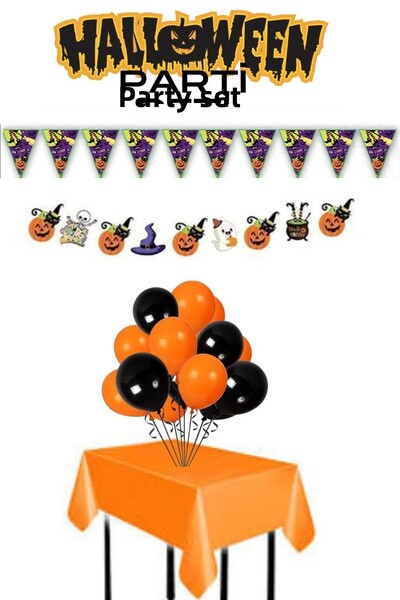 Happyland Halloween Party Ornament Set 4 Pieces Halloween Party Set Decor Orn...