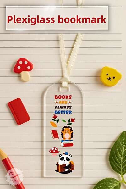t tuğset etiket Plexiglass bookmark