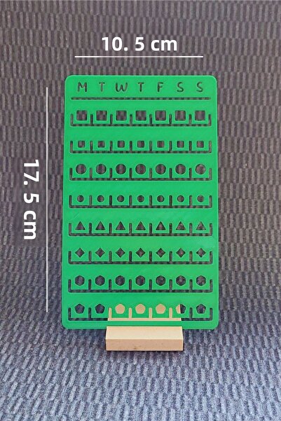 Karmelom Studio Bullet Journal Template Ruler for Week Plan and Tasks - Agend...