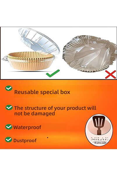 KAFEM 16 cm Round Airfryer Baking Paper - Pack of 25