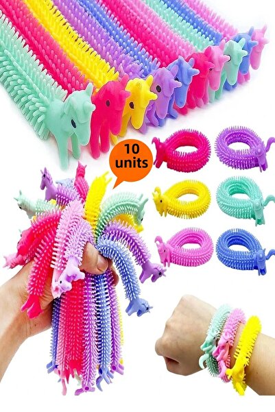 Hyd لعبة الضغط الحسي - 10 قطع من هدايا سوكوشي يونيكورن كارني الممتدة، لعيد ال...