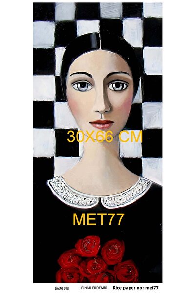 LİNEART Lineart Brass Decopage Paper No:Met77- 30X66Cm