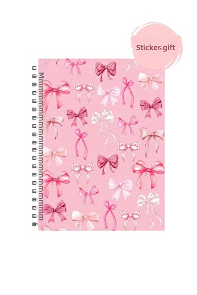 Panda A5 Size School Notebook - Spiral Notebook - with Sticker Gift - School Notebook, Notebook