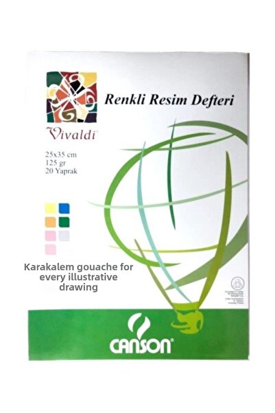 Canson Vivaldi Colorful Painting Notebook 25x35 Cm20 Yp