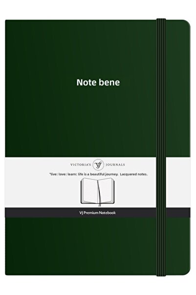 Victoria's Journals دفتر ملاحظات بغطاء صلب بريميوم من Nota Bene، مقاس 14.8x21...