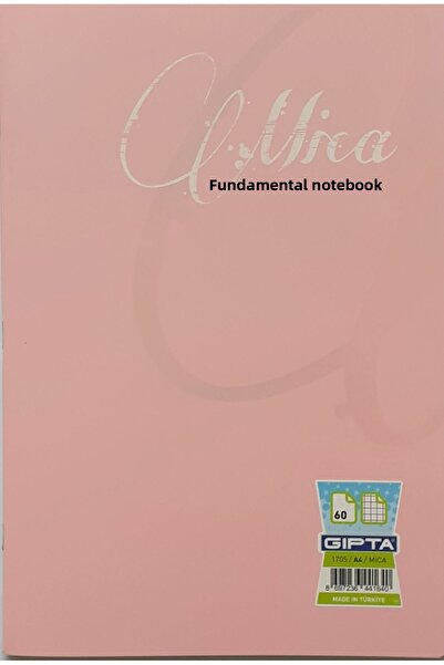 Gıpta A4 60 Faceți. Copertă din plastic pentru caiet cu carouri, pudră