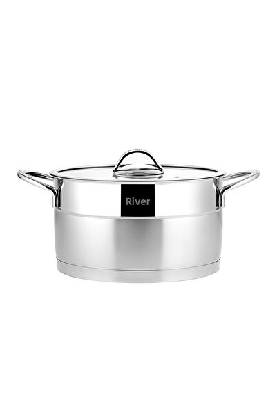 Nehir Silver Matte Trend 22 cm Deep Pot