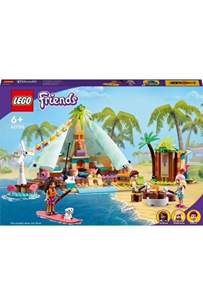 LEGO خيمة الشاطئ الفاخرة للأصدقاء 41700 - مجموعة بناء الألعاب الإبداعية (380 قطعة)